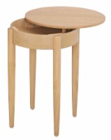 Dip™ Ayden Swivel Top Round End Table - Natural Perspective: Main