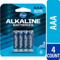 Kroger Alkaline AAA Batteries - 4 Pack
