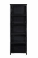 RITZ 6 Tier Bookcase - Black Perspective: Main