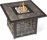 HD Designs Outdoors Skye Square Tile Top Gas Firepit Table Perspective: Main