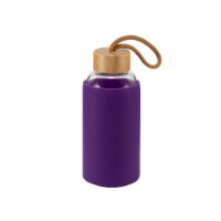 HD Designs Outdoors Glass Bottle with Bamboo Lid - Imperial Purple Perspective: Main