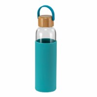 HD Designs Outdoors Glass Bottle with Bamboo Lid - Aquarelle Perspective: Main