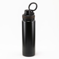 HD Designs Outdoors Stainless Steel Bottle with Sport Lid - Jet Black Perspective: Main