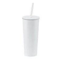 HD Designs Outdoors Stainless Steel Tumbler with Straw - Bright White Perspective: Main