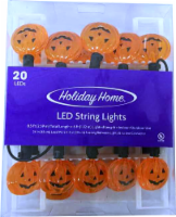 Holiday Home® 20 LED Pumpkin String Lights - Orange/Black Perspective: Main