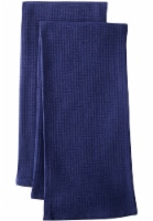 Dash of That Woven Waffle Kitchen Towel Set - Blue