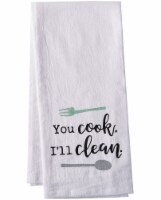 Dash of That You Cook I'll Clean Flour Sack Towel - White Perspective: Main