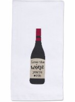 Dash of That Love the Wine You're With Flour Sack Towel Perspective: Main