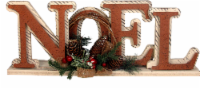 HD Designs Holiday Wood Noel Sign Décor - Red Perspective: Main