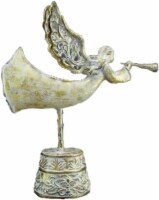 HD Designs® Holiday Flying Angel Décor - Silver Perspective: front