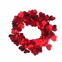 Holiday Home Wire Heart Garland - Red Perspective: Main