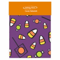 Holiday Home Candy Vinyl Tablecloth - Purple Perspective: Main
