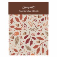 Holiday Home November Foliage Vinyl Tablecloth Perspective: Main