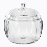 Holiday Home Clear Pumpkin Candy/Cookie Jar Perspective: Main