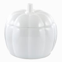 Holiday Home White Pumpkin Candy/Cookie Jar Perspective: Main