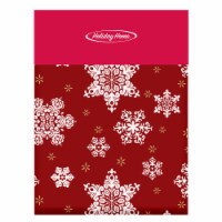 Holiday Home™ Snowflake Tablecloth - Red Perspective: Main