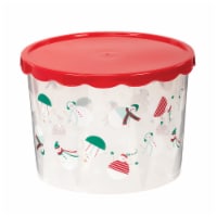 Holiday Home Christmas Cookie Container - Snowman Perspective: Main