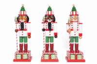 Holiday Home Nutcracker Candy Soldier with Calendar-Assorted 14 Inch Perspective: Main