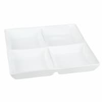 Dash of That™ Broadway Divided Square Serving Dish - White Perspective: Main