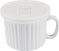 Dash of That Ceramic Soup Mug with Lid - White Perspective: Main