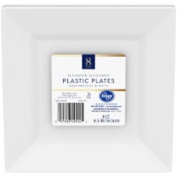 Kroger® Elevated Elegance Heavyweight Plastic Plates - White Perspective: Main