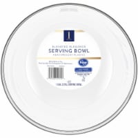 Kroger® Elevated Elegance Heavyweight Plastic Serving Bowl - Clear Perspective: Main