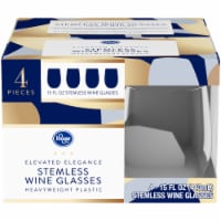 Kroger® Elevated Elegance Heavyweight Plastic Stemless Wine Glasses
