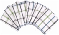 Everyday Living Waffle Weave Dish Cloths - 8 Pack - Blue/Green