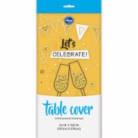 Kroger® Entertainment Essentials Table Cover - Yellow Perspective: Main