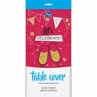 Kroger® Plastic Table Cover - Lollipop Pink