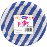 Kroger® Entertainment Essentials Simple Stripe Paper Plates - Blue Perspective: Main