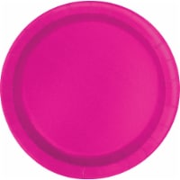 Kroger® Entertainment Essentials Paper Plates - Shocking Pink Perspective: Main