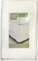 HD Designs® 210 Thread Count Sateen Bedskirt - White