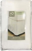 HD Designs 210 Thread Count Sateen Bedskirt - White