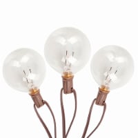 HD Designs Outdoors® 10-Bulb Round String Lights - Clear Perspective: Main