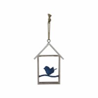 HD Designs Outdoors Wood Birdhouse Wall Art - Blue Perspective: Main