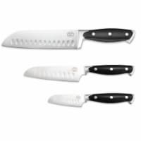 Dash of That Santoku Knife Set - Silver/Black