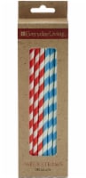 Everyday Living® Paper Straws - Red/Blue