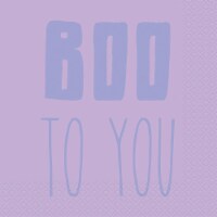 Holiday Home Boo to You Lunch Napkins - Purple Perspective: Main