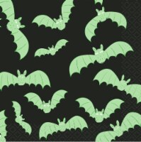 Holiday Home® Batting Around Beverage Napkins - Black/Green Perspective: Main