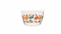 Holiday Home Leaves Harvest Glass Dish with Lid Perspective: Main