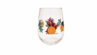 Holiday Home Gobble Stemless Wine Glass Perspective: Main