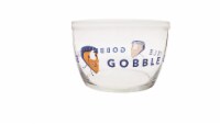Holiday Home Gobble Gobble Harvest Glass Dish with Lid Perspective: Main