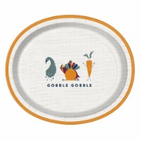 Holiday Home Gobble Gobble Harvest Oval Platter - 8 pk Perspective: Main