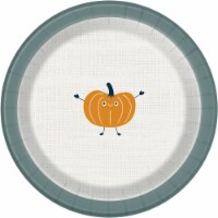 Holiday Home Pumpkin Paper Plates Perspective: Main