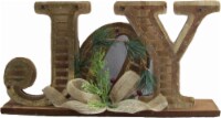 HD Designs Holiday JOY Metal and Wood Sign with LED Light Perspective: Main