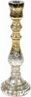 HD Designs® Holiday Glass Taper Candle Holder - Antique Gold Perspective: Main