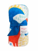 Everyday Living® Dinos Microplush Throw - Red/Blue Perspective: Main