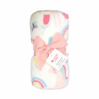 Everyday Living Kids Microplush Throw Blanket - Rainbow Unicorn