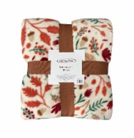 Holiday Home Microplush November Foliage Harvest Throw